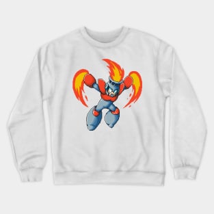 Pixelart Fireman Crewneck Sweatshirt